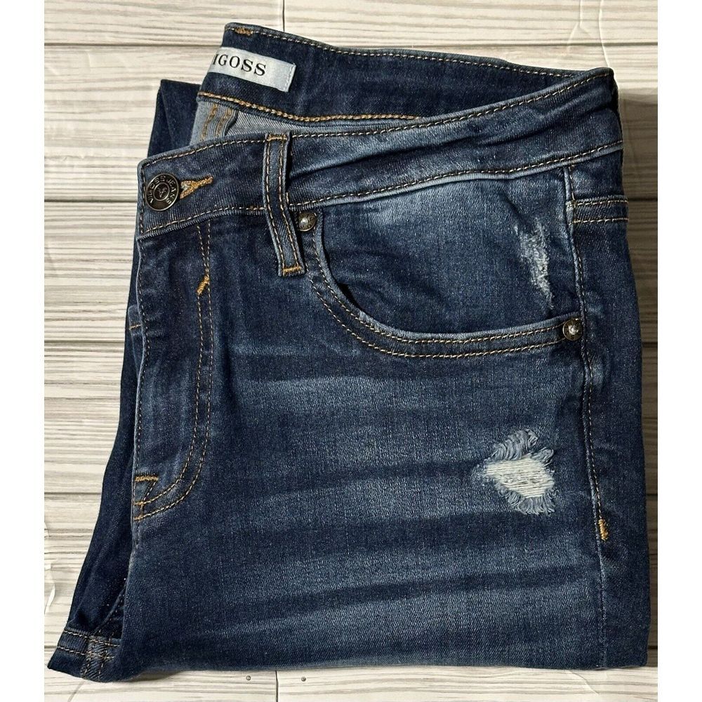 Vigoss Size 28 Women Jeans Thompson Tomboy Skinny‎ Mid Rise Denim Blue